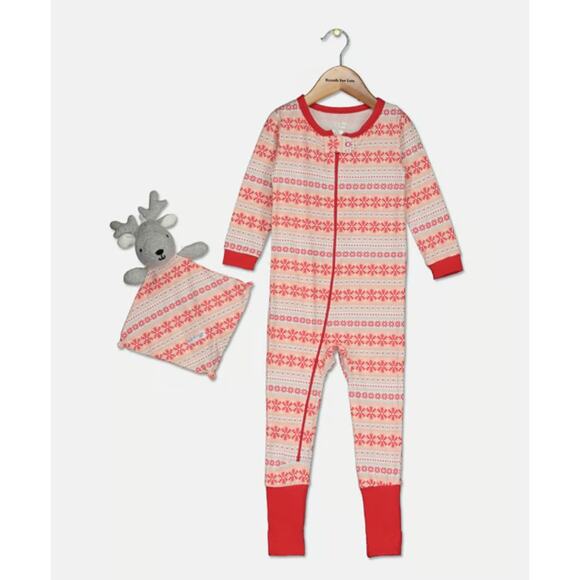 Max & Olivia Zip-up Pajama Set | 18 months - Picture 1 of 7